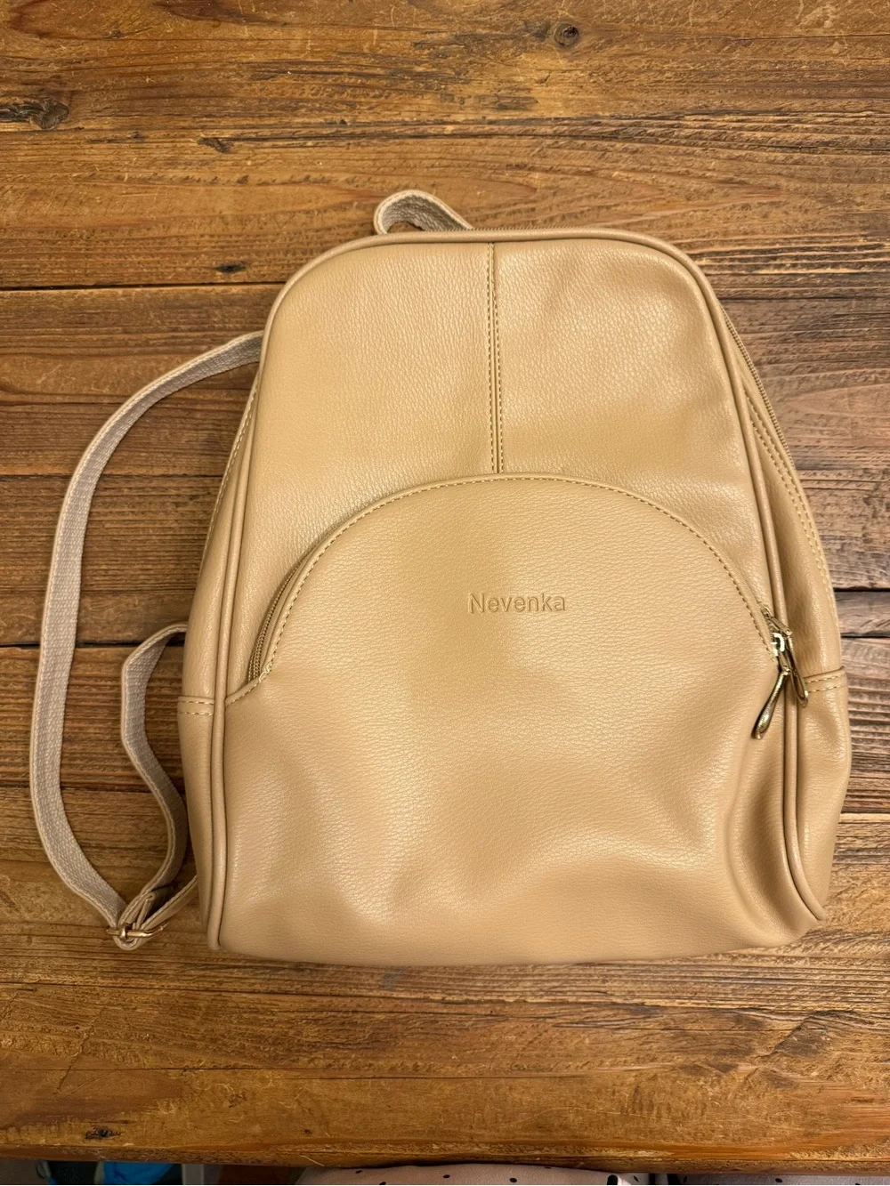 A38 - Tan Backpack - Everyday Casual Travel Backpack